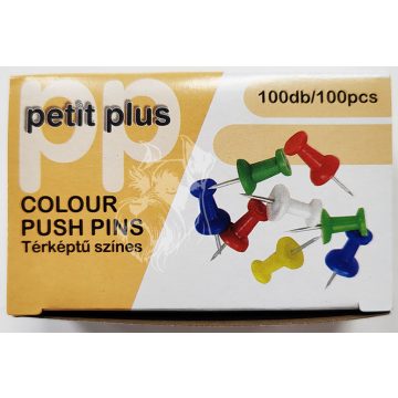 07- Térképtű / Push-pin színes 100 db-os