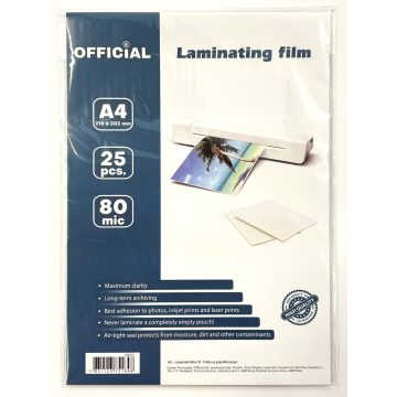16- Lamináló fólia Trend A/4 80 mikron 25 darabos