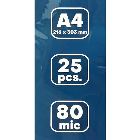 16- Lamináló fólia Trend A/4 80 mikron 25 darabos