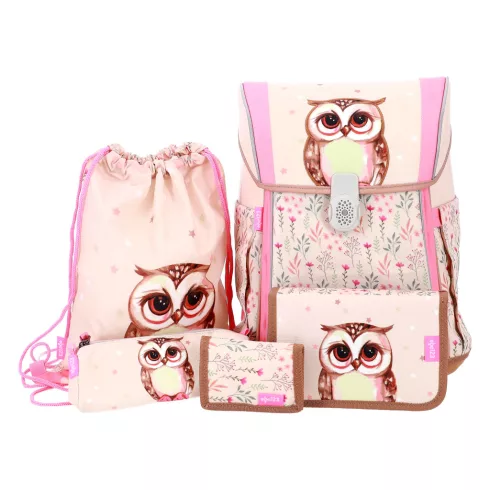 R- Iskolatáska szett 4 darabos Ergo Flexy - Bagoly