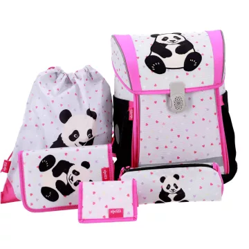 R- Iskolatáska szett 4 darabos Ergo Flexy - Panda