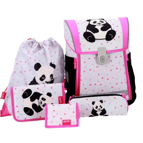 R- Iskolatáska szett 4 darabos Ergo Flexy - Panda