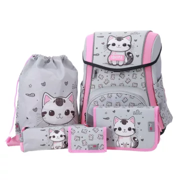 R- Iskolatáska szett 4 darabos Premium - Cat