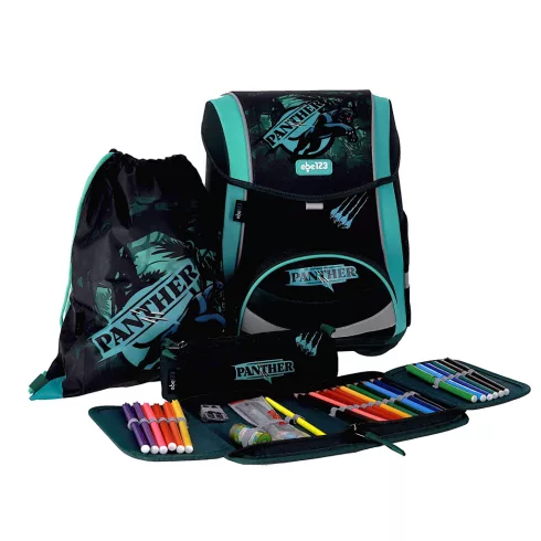 R- Iskolatáska szett 4 darabos Premium - Panther