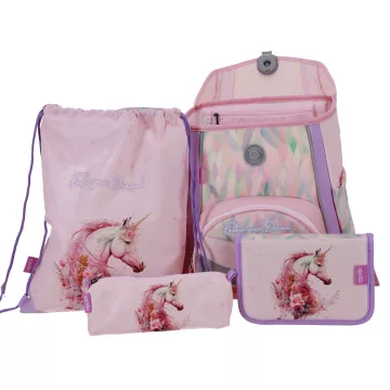 R- Iskolatáska szett 4 darabos Premium - Unicornis
