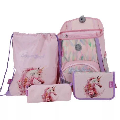 R- Iskolatáska szett 4 darabos Premium - Unicornis