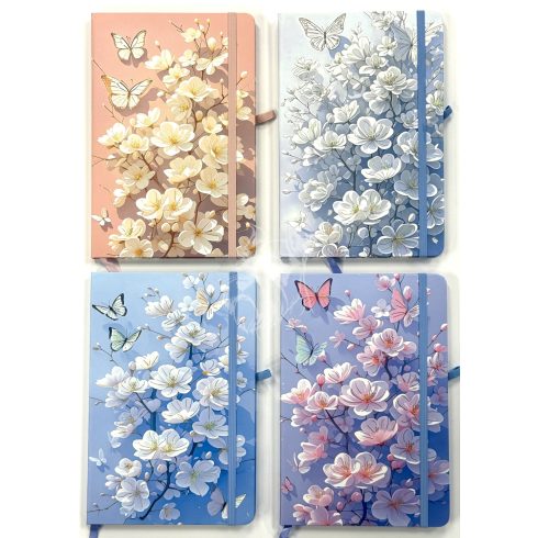 28 - Notesz A5 gumis Flower - 5703-17