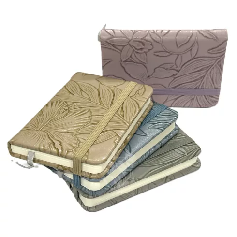 28- Notesz A/7 gumis virágos - 5801-4