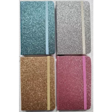 28- Notesz A/6 gumis Glitter - 5802-8