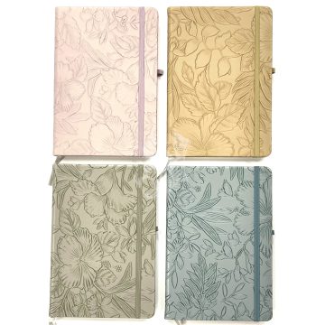 28 - Notesz A/5 gumis 3D virágos - 5803-4