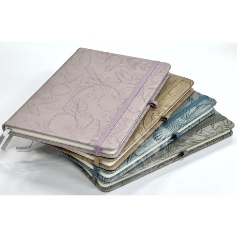 28 - Notesz A/5 gumis 3D virágos - 5803-4