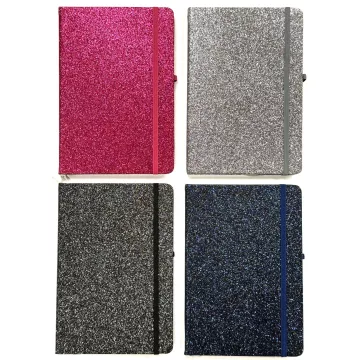 28- Notesz A5 gumis Glitter - 5803-9