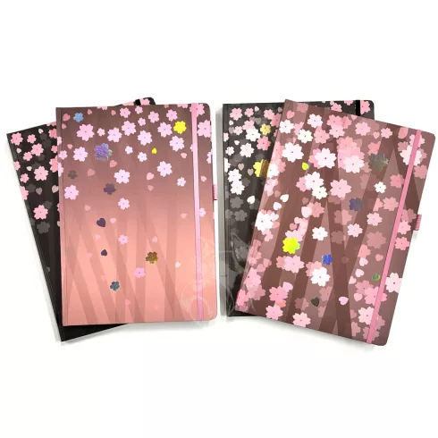 28- Notesz gumis A/4 virágos - 8800-12