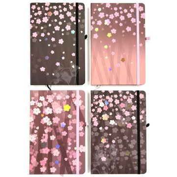 28 - Notesz A5 gumis virágos - 5703-31