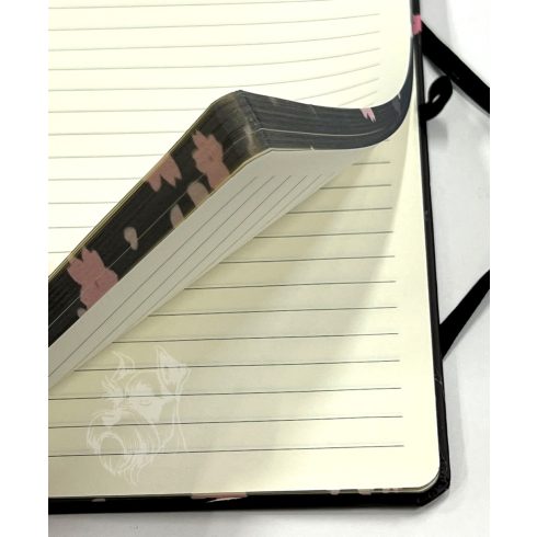 28 - Notesz A5 gumis virágos - 5703-31