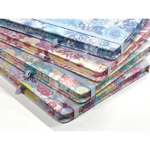 28 - Notesz A/5 gumis virágos - 5703-8