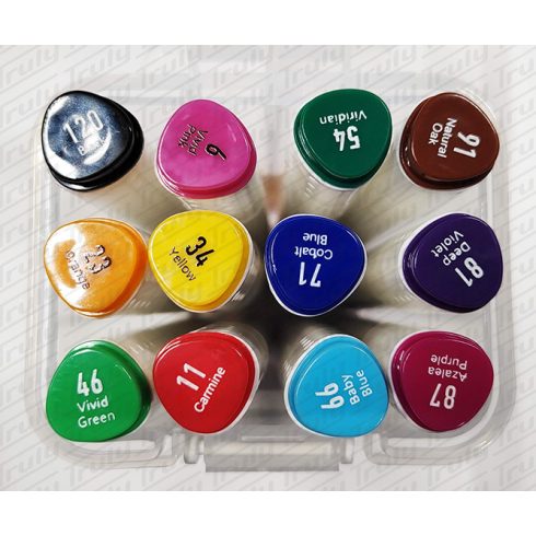 06- Dekormarker szett kétvégű Aihao 12 darabos PM553-12