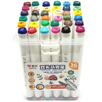 06- Dekormarker szett kétvégű Aihao 36 darabos - PM553-36