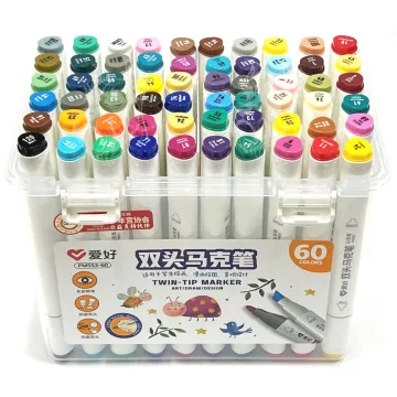 06- Dekormarker szett kétvégű Aihao 60 darabos - ZX602-60