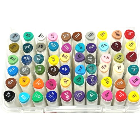 06- Dekormarker szett kétvégű Aihao 60 darabos - ZX602-60