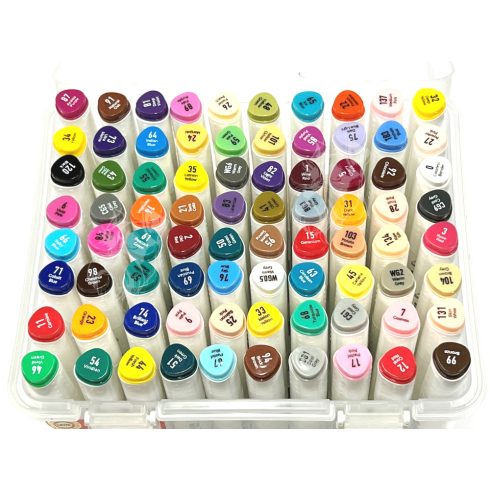 06- Dekormarker szett kétvégű Aihao 80 darabos PM553-80