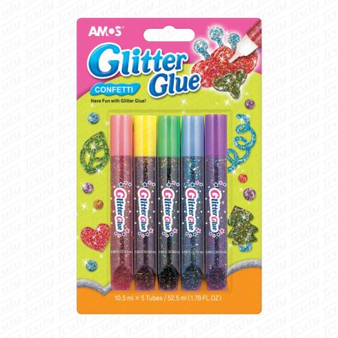 28- Amos ragasztó konfettis glitter szett 5-ös