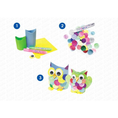 28- Ragasztó Amos 5 darabos, glitter - GCL10B5