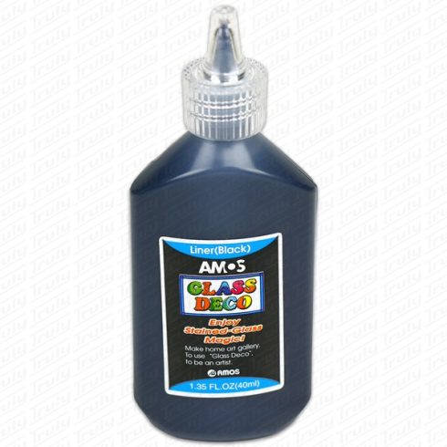 28- Amos kontúrfesték 40 ml - fekete