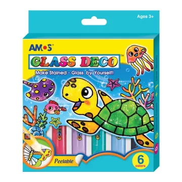 28- Üvegfesték szett Amos 6x 10,5 ml - GD10P6