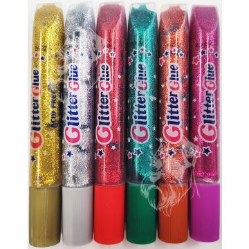 28- Ragasztó Amos glitter szóló 10,5 ml - 6 színben