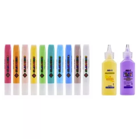 28- Üvegfesték szett Amos 10 x 10,5 ml + 2 x 22ml - Gustav Klimt