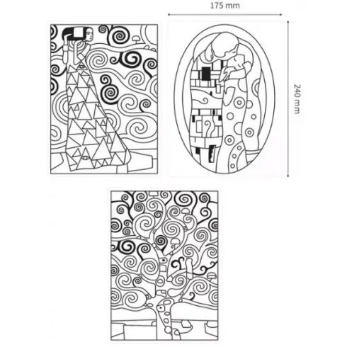 28- Üvegfesték szett Amos 10 x 10,5 ml + 2 x 22ml - Gustav Klimt