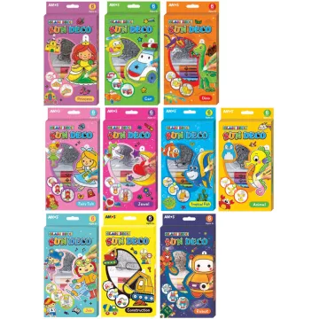 28- Üvegfesték szett Amos 10 ml./6 db + 6 db kifesthető kép