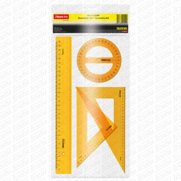 06- Vonalzó szett Aristo 4db-os sárga - 22509