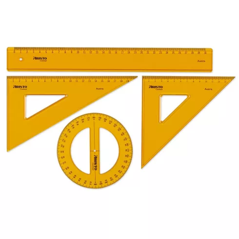 06- Vonalzó szett Aristo 4db-os sárga - 22509