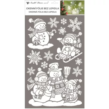 36- Karácsonyi ablakmatrica 32 x 59 cm - 10610 fehér