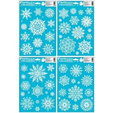   36- Karácsonyi ablakmatrica Glitteres 30 x 20 cm 4 mintával - 217