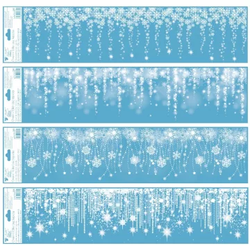 36- Karácsonyi ablakmatrica 64 x 15 cm 4 mintával - 242