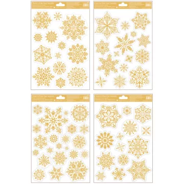   36- Karácsonyi ablakmatrica 20 x 30 cm 4 mintával - 249 arany