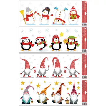 36- Karácsonyi ablakmatrica 60 x 22,5 cm 4 mintával - 262