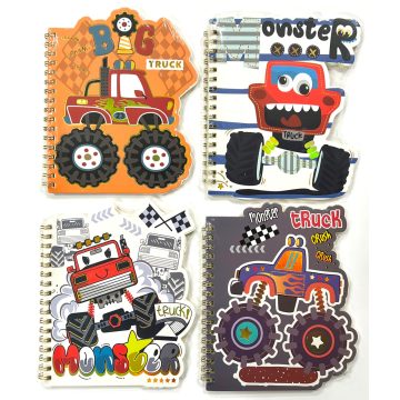30- Notesz A6 spirálos Monster - BXZ15118