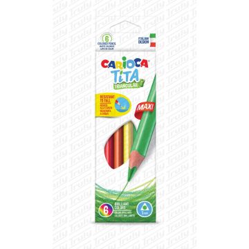 32- Színes ceruza Carioca 6 darabos Tita Maxi - 42790