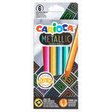32- Színes ceruza Carioca 6 darabos metál maxi - 43012