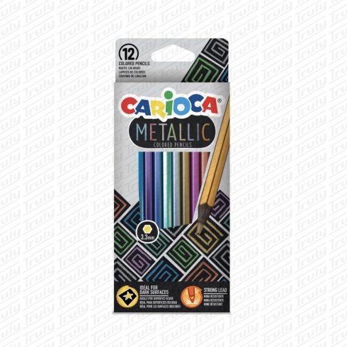 32- Színes ceruza Carioca 12 darabos Metál - 43164