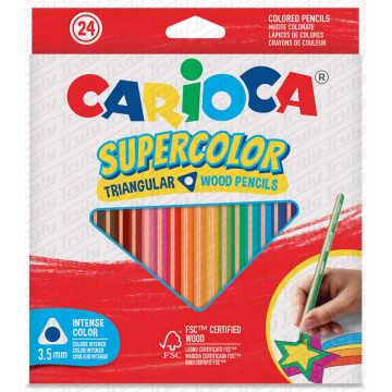 33- Színes ceruza Carioca 24 darabos Supercolor - 43441