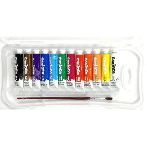 33- Tempera Carioca tubusos 12 x 7,5 ml - KO012/A