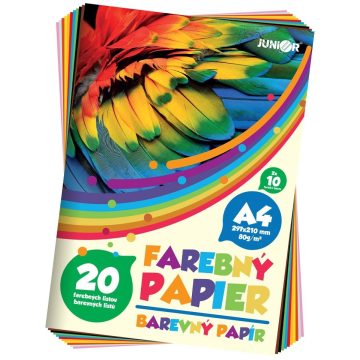 30- Fénymásolópapír A/4 színes 80 gr. 20 db-os CPA-20