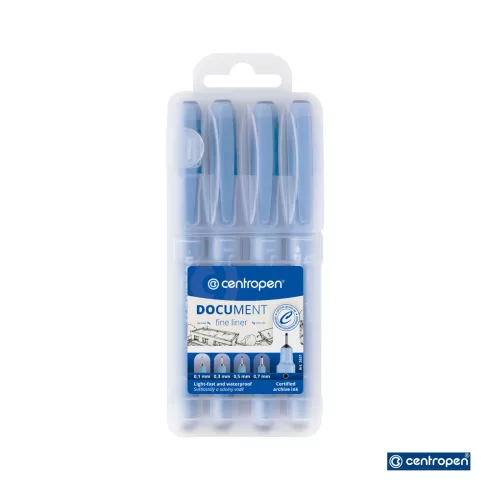 21- Tusfilc Centropen Document Liner 4 darabos - 2631/4