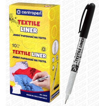 21- Textilfilc Centropen szóló tűhegyű fekete - 2639