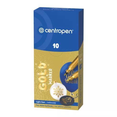 21- Filc alkoholos Centropen "M" arany/ezüst/bronz - 2670